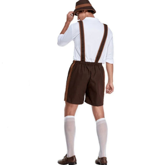 Bayerisches Trachten-Komplettset mit kurzer Lederhose – ideal fürs Oktoberfest