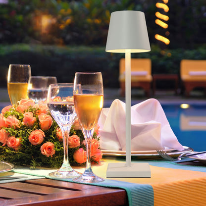 Rechargeable LED Table Lamp - Battery Operated Wireless Cordless Bedside Lamp