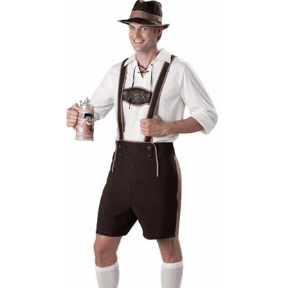 Bayerisches Trachten-Komplettset mit kurzer Lederhose – ideal fürs Oktoberfest