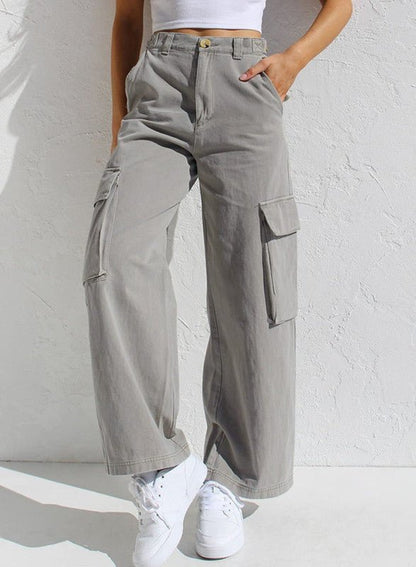Damen Cargo-Hose mit Taschen im Streetwear-Stil