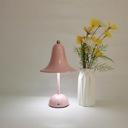 Kabellose Tischlampe mit Glockenschirm – dimmbar, modern, stilvoll