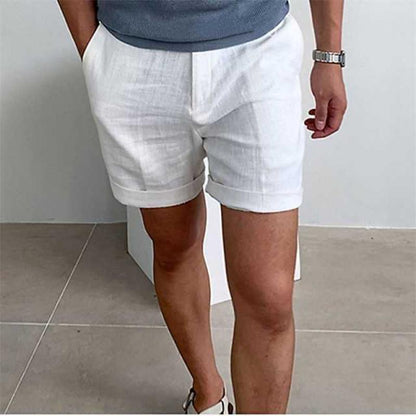 Herren Vintage Leinen Badeshorts