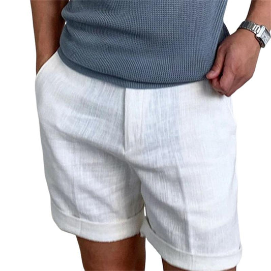 Herren Vintage Leinen Badeshorts