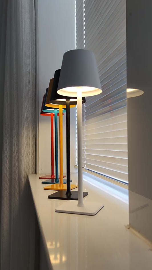 Rechargeable LED Table Lamp - Battery Operated Wireless Cordless Bedside Lamp