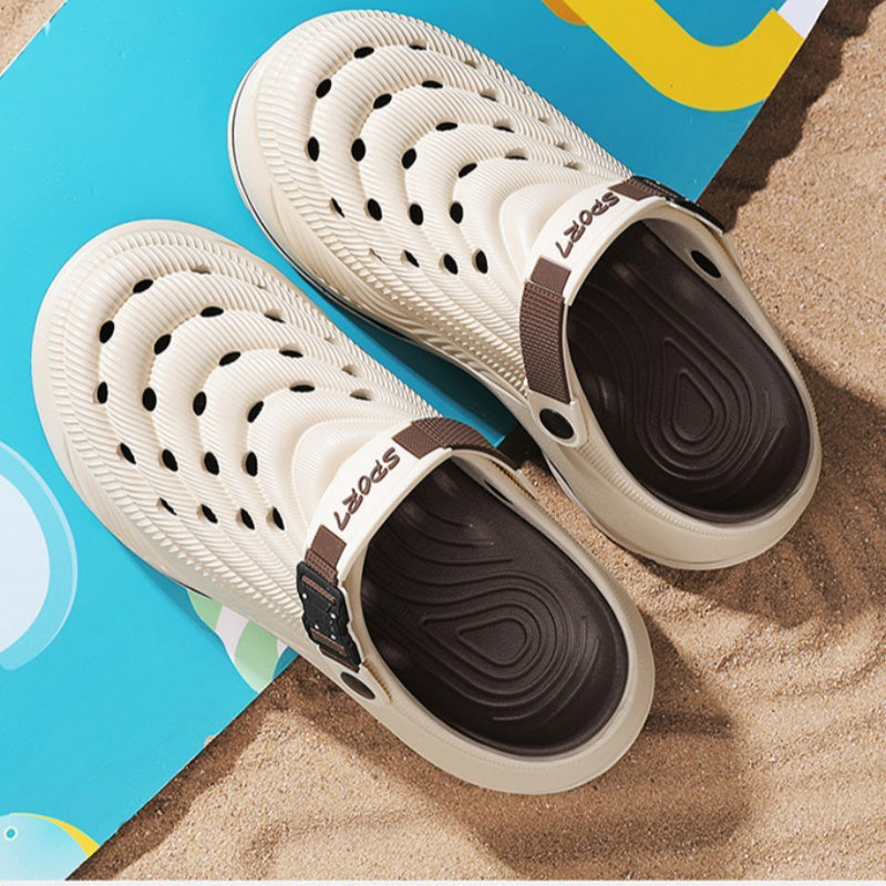 Herren Clogs für Sommer – Komfortable Sandalen mit Rutschfestem, Dickem Boden, Ideal für Outdoor🌞🏖️