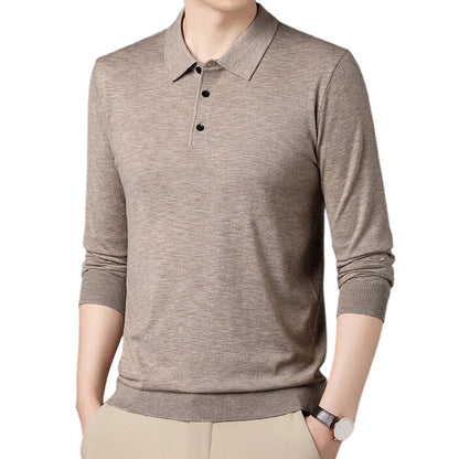 🔥Black-Friday-Mega-Angebot – 50 % Rabatt!🔥Herren Freizeit-Langarmshirt mit Kragen