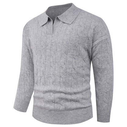 🔥Black-Friday-Mega-Angebot – 50 % Rabatt!🔥Herren Strickjacke mit Casual-Revers