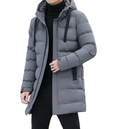 ⌛ Nur noch 3 Tage – 50 % auf alles! ⏰Herren-Steppjacke mit Kapuze, mittellang🔥Kostenloser Versand🔥