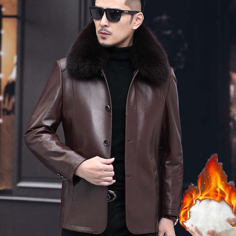 ✨ Weihnachtsangebote – Jetzt schnell sein! 🎅⏰Herren-Winter-Jacke mit Plüschfutter und stilvollem Design