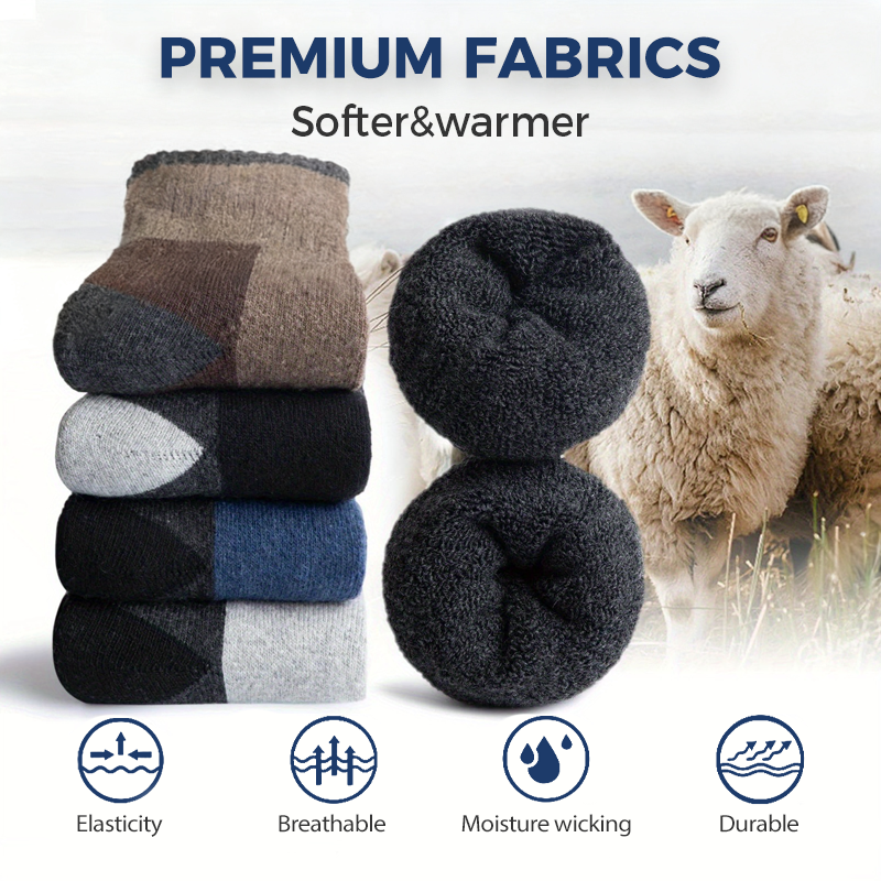 Unisex-Wandersocken – Temperaturregulierend & strapazierfest für Wanderungen & Alltag 🧦🚶‍♂️❄️