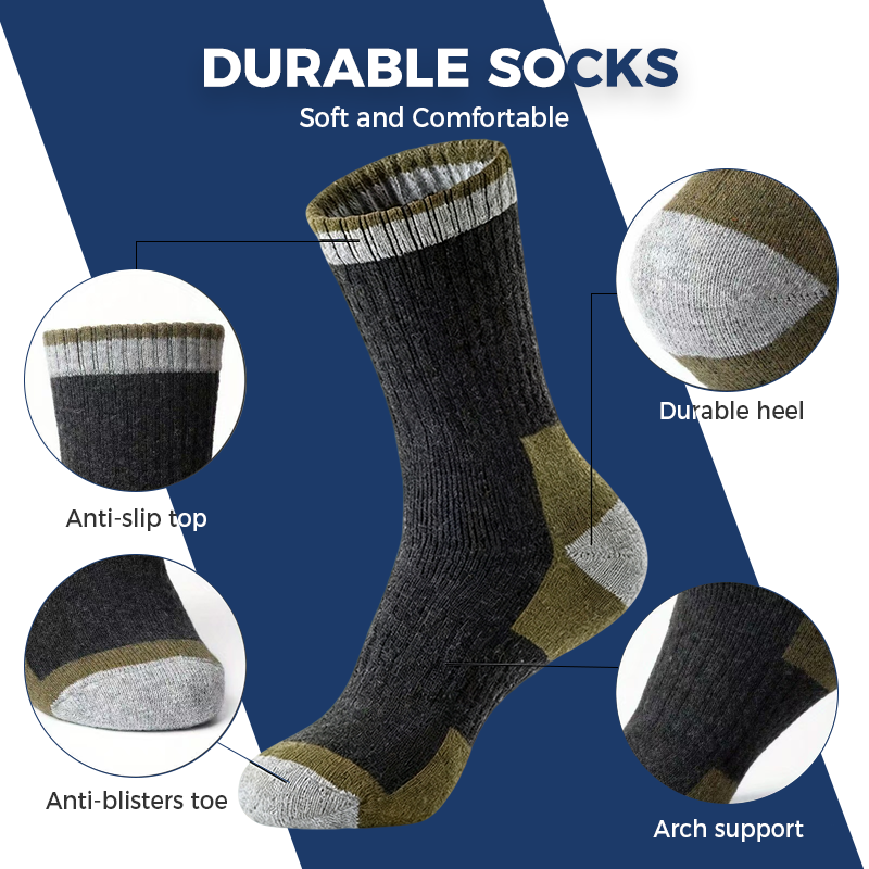 Unisex-Wandersocken – Temperaturregulierend & strapazierfest für Wanderungen & Alltag 🧦🚶‍♂️❄️