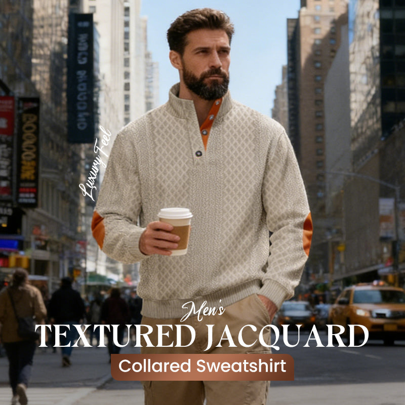 🧥✨ Perfekter Komfort-Pullover für Herren: Robust mit stylischen Ellbogenpatches, nachhaltige Wolle für jeden Tag. ❄️