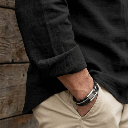 Herren Freizeithemd in Uni-Farbe – Klassisch, bequem & vielseitig kombinierbar 👔