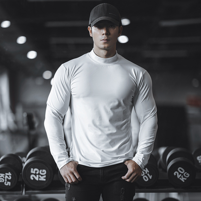 Langärmlige, schnelltrocknende Sportshirts für Herren