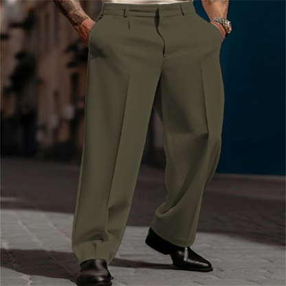🌞Frühlingserwachen: 50% Rabatt!👔 Lässige Herrenhose mit Bundfalten & weitem Bein – Klassisch, atmungsaktiv & vielseitig für jeden Anlass
