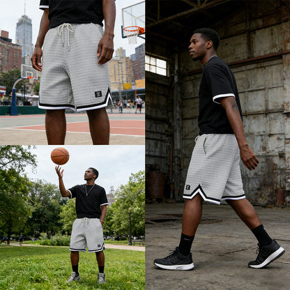 🔈🔈2026 NEUHEITEN – BESTSELLER🔥🩳Sportshorts mit Kordelzug und gestreiftem Saum