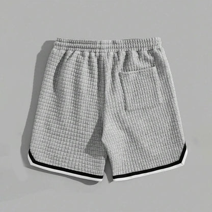 🏃 Locker geschnittene Herren-Shorts mit Streifen- / Karo-Design – Bequeme Freizeitshorts für Sport & Alltag – Sommerliche Baumwoll-Shorts🩳