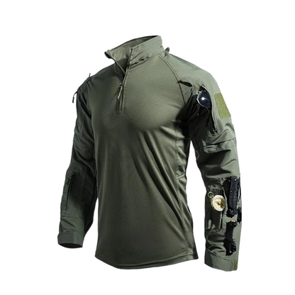 💎 50% RABATT! 💎 Langlebiges Multi-Pocket Outdoor- & Trainingsshirt – Atmungsaktiv, Robust & Taktisch Bereit 🌲💪