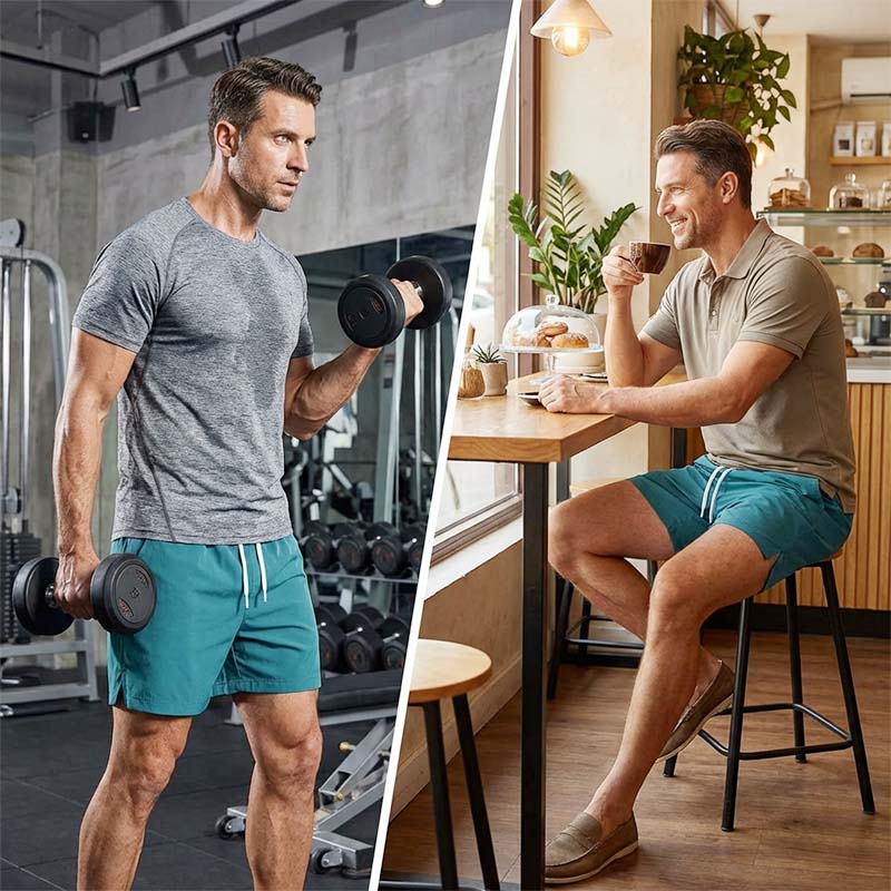 Herren schnell trocknende athletische Laufshorts