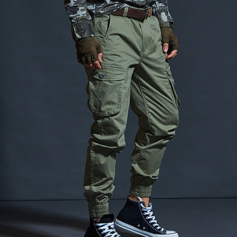 👖🔥 Herren Cargohose im Camouflage-Design – Slim Fit Jogger mit Bündchen, Mehrere Taschen