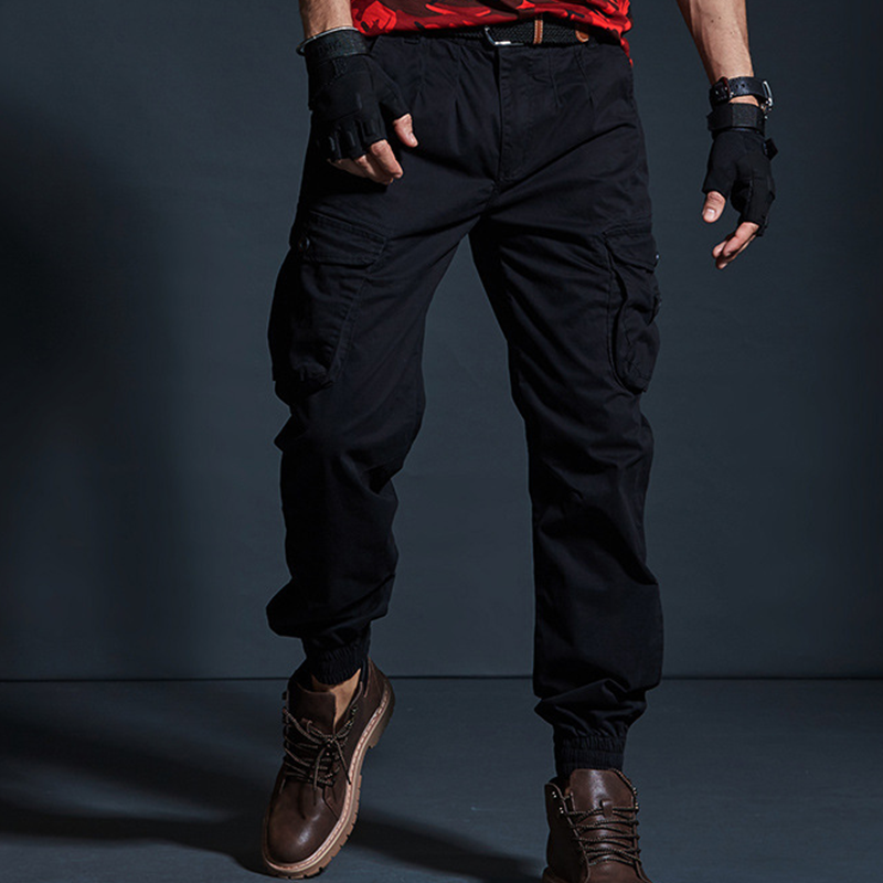 👖🔥 Herren Cargohose im Camouflage-Design – Slim Fit Jogger mit Bündchen, Mehrere Taschen