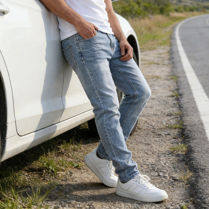 👖 50% RABATT! 🔥 Moderne Slim-Fit-Stretchjeans für Herren – Bequemer Stretch, Moderne Passform & Vielseitiger Alltagslook 💙