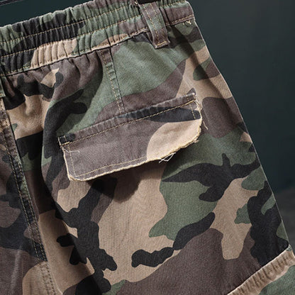 🌞 Sommerneuheiten – Jetzt bis zu 50% sparen! 💰Men's Studded Camo Cargo ShortsCargoshorts für Herren mit Nieten und Camouflage-Muster
