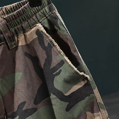 🌞 Sommerneuheiten – Jetzt bis zu 50% sparen! 💰Men's Studded Camo Cargo ShortsCargoshorts für Herren mit Nieten und Camouflage-Muster