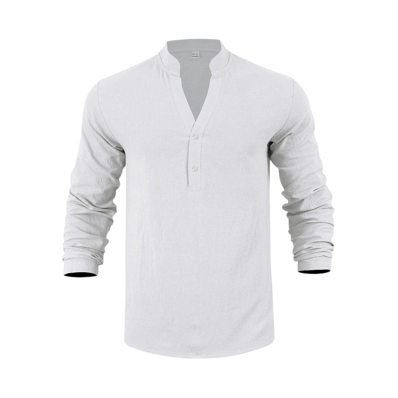 Lässiges Henley-T-Shirt für Herren📦Kostenloser Versand🔥