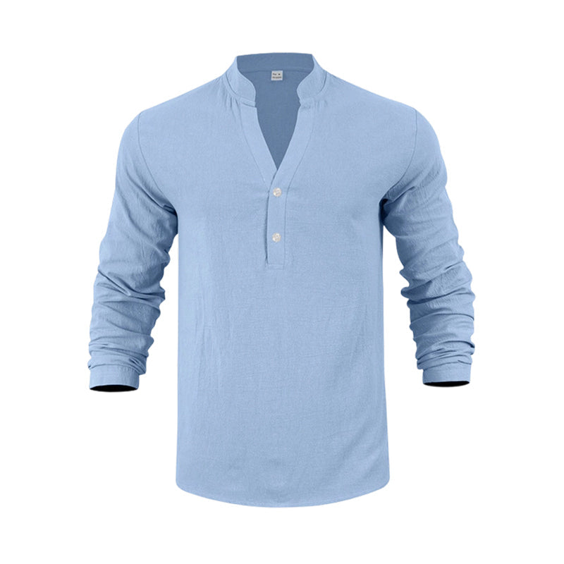 Lässiges Henley-T-Shirt für Herren📦Kostenloser Versand🔥
