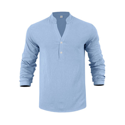 Lässiges Henley-T-Shirt für Herren📦Kostenloser Versand🔥