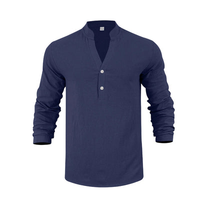 Lässiges Henley-T-Shirt für Herren📦Kostenloser Versand🔥