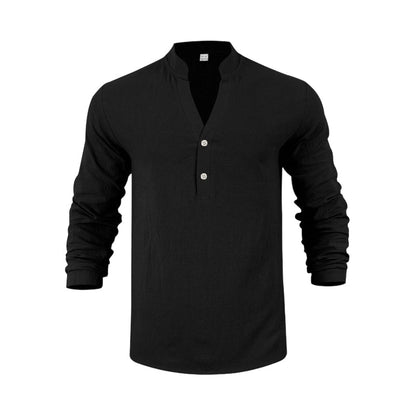 Lässiges Henley-T-Shirt für Herren📦Kostenloser Versand🔥