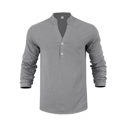 Lässiges Henley-T-Shirt für Herren📦Kostenloser Versand🔥