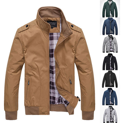 🧥 50% RABATT ! Elegante Windjacke für Herren – Lässiger Business-Style mit Stehkragen & Mehreren Taschen 💼