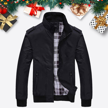 🧥 50% RABATT ! Elegante Windjacke für Herren – Lässiger Business-Style mit Stehkragen & Mehreren Taschen 💼