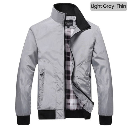🧥 50% RABATT ! Elegante Windjacke für Herren – Lässiger Business-Style mit Stehkragen & Mehreren Taschen 💼