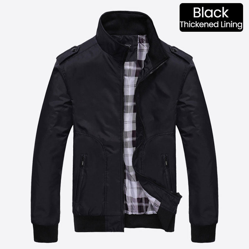 🧥 50% RABATT ! Elegante Windjacke für Herren – Lässiger Business-Style mit Stehkragen & Mehreren Taschen 💼