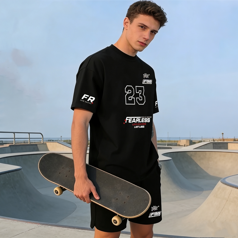 🕶️👕 Herren Freizeit-Set – Digitalprint, Kurzarm, Modern & Stylisch📦Kostenloser Versand🔥