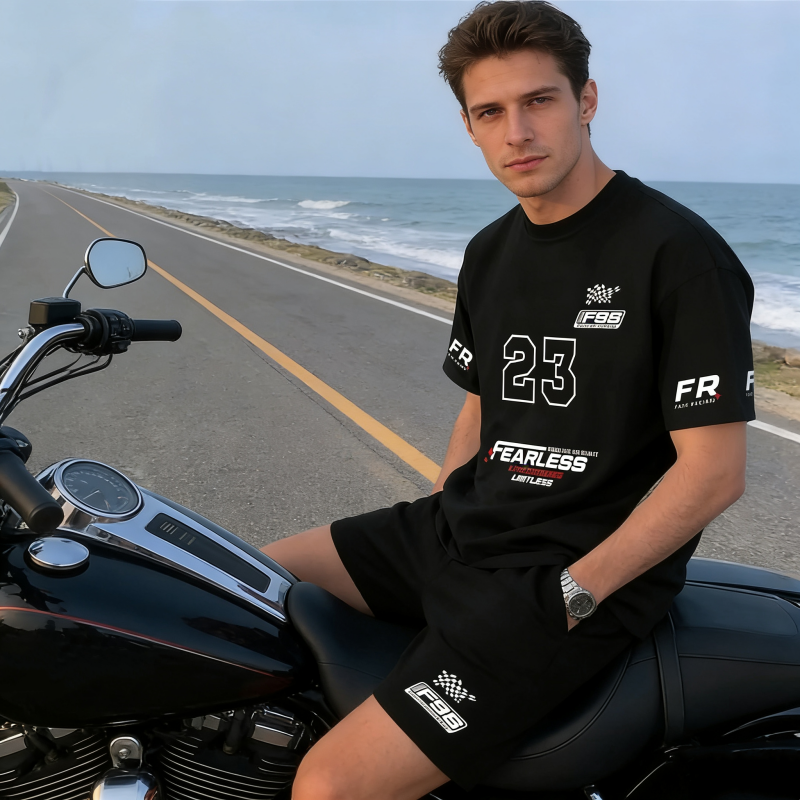 🕶️👕 Herren Freizeit-Set – Digitalprint, Kurzarm, Modern & Stylisch📦Kostenloser Versand🔥