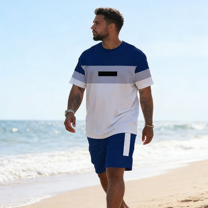 🕶️👕 Herren Freizeit-Set – Digitalprint, Kurzarm, Modern & Stylisch📦Kostenloser Versand🔥