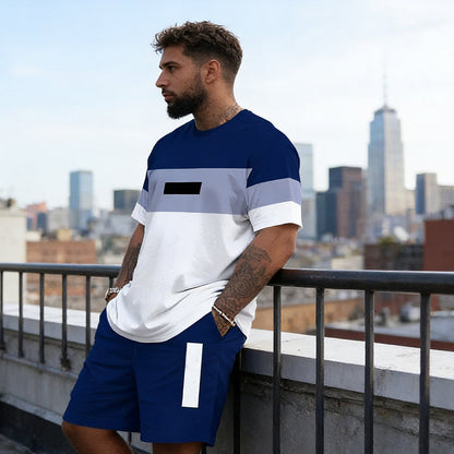 🕶️👕 Herren Freizeit-Set – Digitalprint, Kurzarm, Modern & Stylisch📦Kostenloser Versand🔥