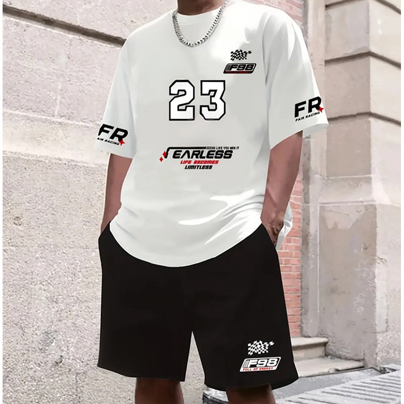 🕶️👕 Herren Freizeit-Set – Digitalprint, Kurzarm, Modern & Stylisch📦Kostenloser Versand🔥
