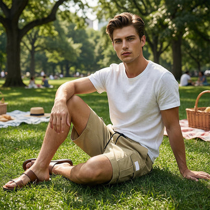 Herren Cargo-Shorts – Atmungsaktiv, Schnelltrocknend & Maximaler Komfort durch Gummizug – ⏰Jetzt: 2 für 1 Aktion – nur 3 Tage🔥