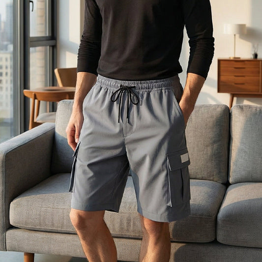 Herren Cargo-Shorts – Atmungsaktiv, Schnelltrocknend & Maximaler Komfort durch Gummizug – ⏰Jetzt: 2 für 1 Aktion – nur 3 Tage🔥