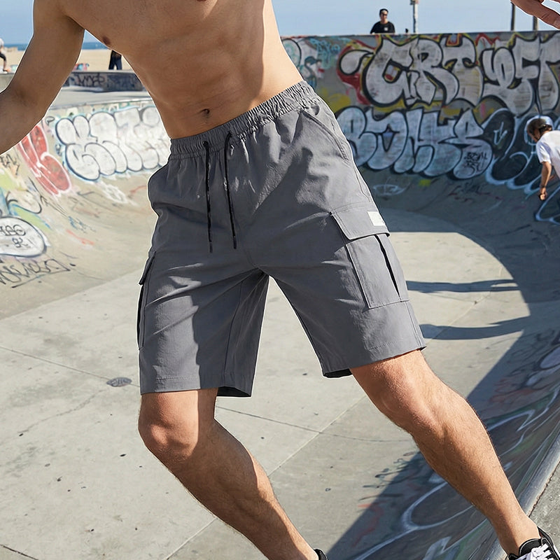 Herren Cargo-Shorts – Atmungsaktiv, Schnelltrocknend & Maximaler Komfort durch Gummizug – ⏰Jetzt: 2 für 1 Aktion – nur 3 Tage🔥