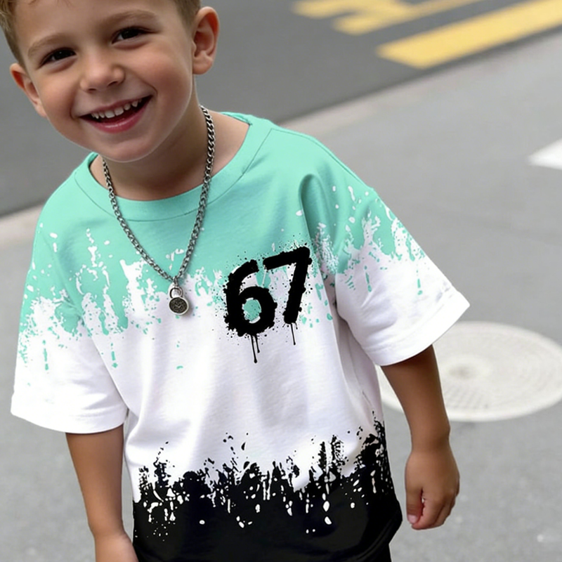 Jungen-3D-Print-T-Shirt- & Shorts-Set📦Kostenloser Versand🔥