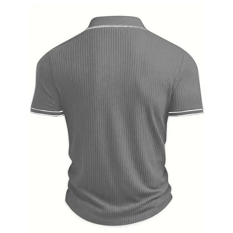 Summer Casual Short Sleeve Polo Shirt