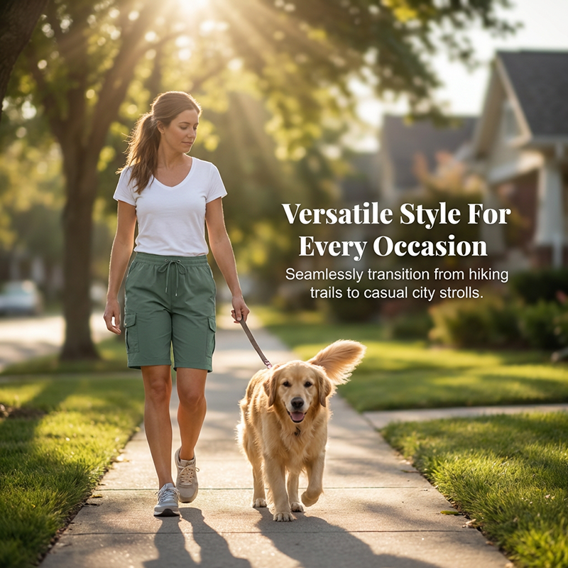Schnelltrocknende Cargo-Shorts für Damen