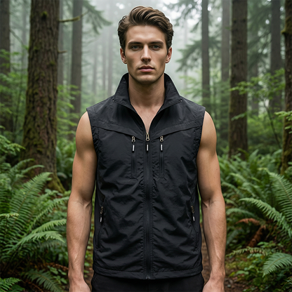 Herren Outdoor Mehrzweckweste mit mehreren Taschen